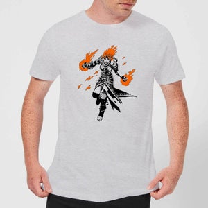 Magic The Gathering Chandra Character Art T-Shirt - Grey