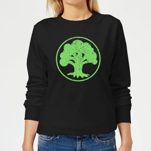 Magic The Gathering Mana Green Women's Sweatshirt - Black