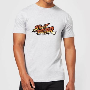 Street Fighter Logo Mens T-Shirt - Grau