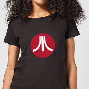 Atari Circle Logo Damen T-Shirt - Schwarz