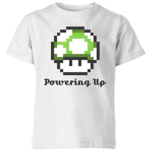 Nintendo Super Mario Powering Up Kids' T-Shirt - White