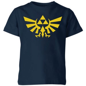 Nintendo The Legend Of Zelda Hyrule Kinder T-Shirt - Navy Blau