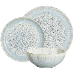 Denby Halo Speckle Coupe Set - 12 pcs