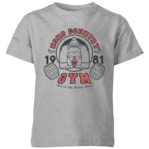 Nintendo Donkey Kong Gym Kids' T-Shirt - Grey