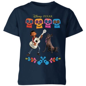 Coco Miguel Logo Kinder T-Shirt - Navy Blau