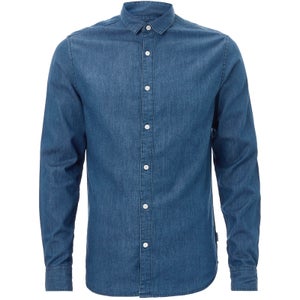 Only & Sons Men's Navin Denim Shirt - Dark Blue Denim