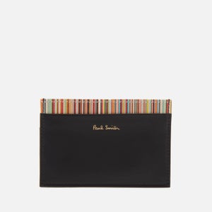 Paul Smith Men's Stripe Credit Card Case - Black
