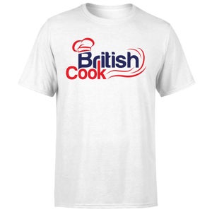 British Cook Red Men's T-Shirt - White