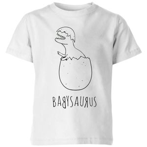 My Little Rascal Babysaurus Kids' T-Shirt - White
