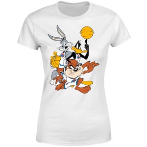 Camiseta Space Jam Bugs Bunny, Pato Lucas y Taz - Mujer - Blanco