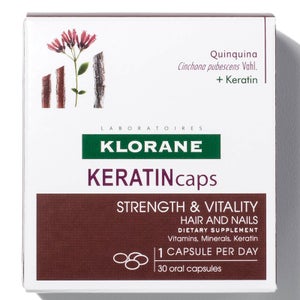 Klorane KERATINcaps Hair and Nails Dietary Supplements - 30 Capsules