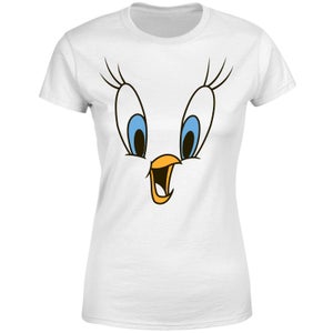 Looney Tunes Tweety Face Dames T-shirt - Wit