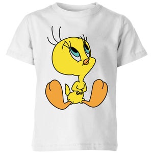 Looney Tunes Tweety Sitting Kinder T-Shirt - Weiß