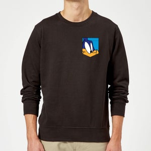 Looney Tunes Roadrunner Face Faux Pocket Sweatshirt - Black