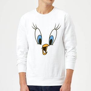 Looney Tunes Tweety Face Sweatshirt - White