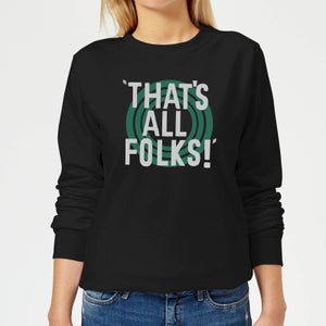 Looney Tunes That's All Folks Women's Sweatshirt - Black