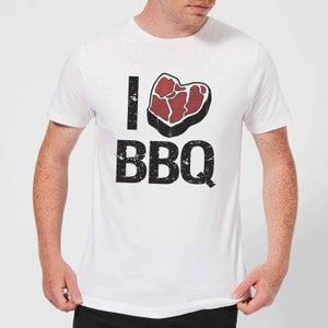 I Love BBQ Men's T-Shirt - White