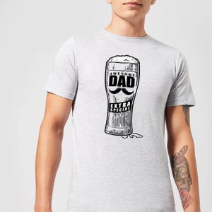Awesome Dad Beer Glass Men's T-Shirt - Grey