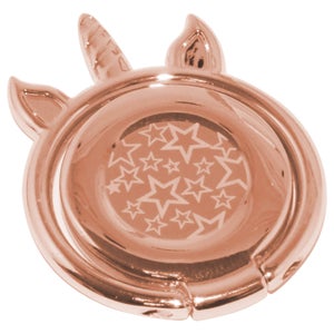 Polished Metal Mobile Phone Ring - Unicorn