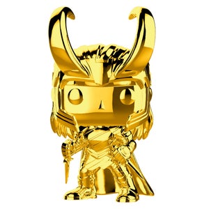 Figura Funko Pop! Loki Dorado - 10.º Aniversario Marvel Studios - Marvel