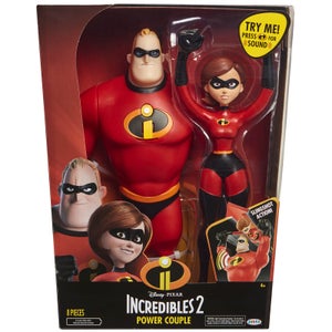 Jakks Pacific Disney Incredibles 2 12 Inch Mrs. and Mr. Incredible Figures