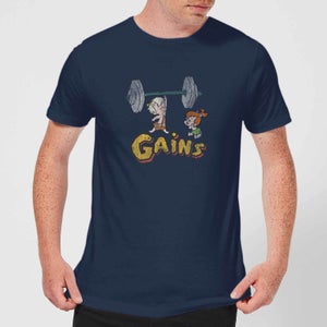 The Flintstones Bamm-Bamm Gains Distressed T-shirt - Navy