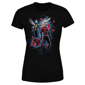 T-Shirt Femme Ant-Man et la guêpe - Pose et Particules - Noir