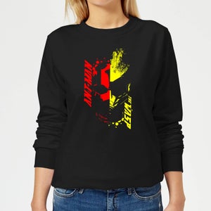 Ant-Man And The Wasp Split Face Damen Pullover - Schwarz