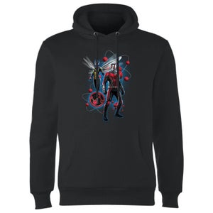 Sweat à Capuche Homme Ant-Man et la guêpe - Pose et Particules - Noir