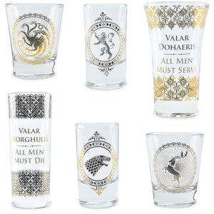 Game Of Thrones – Lot de verres de qualité supérieure