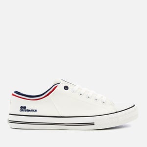 Crosshatch Men's Rotherham Plimsolls - White