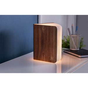Gingko Large Smart Book Light - Walnut