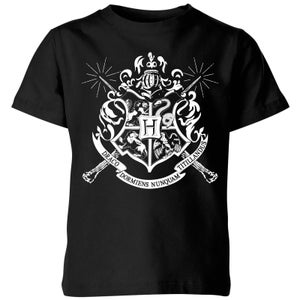 T-Shirt Harry Potter Hogwarts House Crest - Nero - Bambini