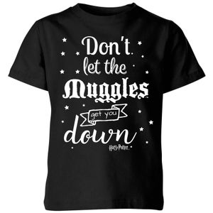 Harry Potter Don't Let The Muggles Get You Down Kinder T-Shirt - Schwarz