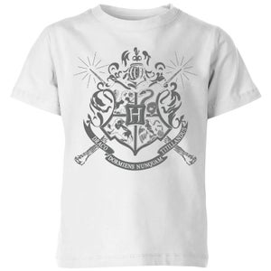 Harry Potter Hogwarts House Crest Kids' T-Shirt - White