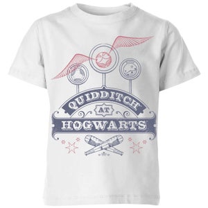 Harry Potter Quidditch At Hogwarts Kinder T-Shirt - Weiß