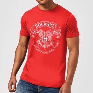 Harry Potter Hogwarts Crest Men's T-Shirt - Red