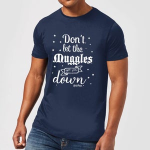 Harry Potter Don't Let The Muggles Get You Down T-shirt - Navy