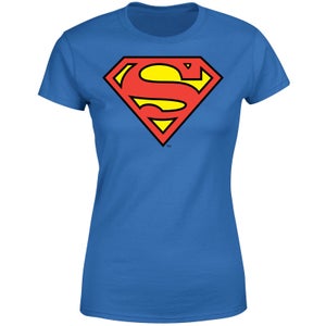 T-Shirt Femme Bouclier Officiel Superman DC Originals - Bleu Roi