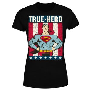 DC Originals Superman True Hero Women's T-Shirt - Black