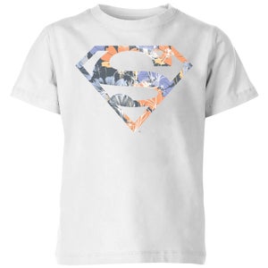T-Shirt Enfant Logo Superman Fleuri DC Originals - Blanc