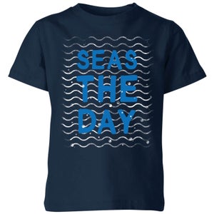 My Little Rascal Seas The Day Kids' T-Shirt - Navy