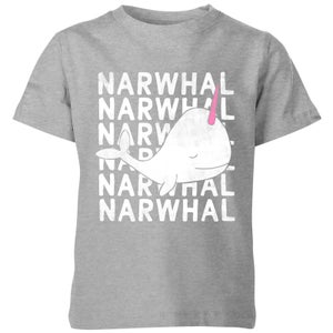 My Little Rascal Narwhal Kids' T-Shirt - Grey