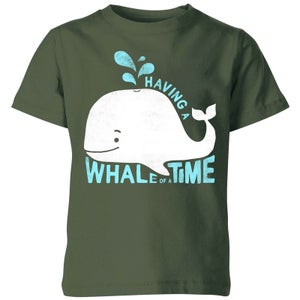 My Little Rascal Having A Whale Of A Time Kids' T-Shirt - Forest Green
