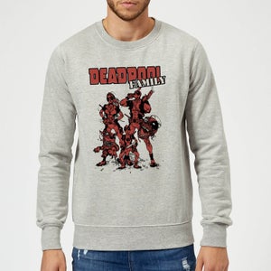 Marvel Deadpool Family Group Sweatshirt - Grey