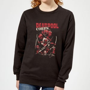 Sweat Femme Deadpool Family Corps Marvel - Noir