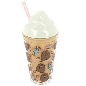 Pusheen Novelty Ice Cream Beaker with Straw