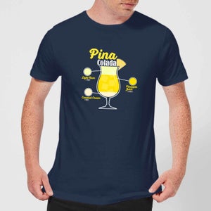 Infographic Pinacolada Men's T-Shirt - Navy