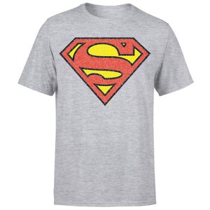 Originals Official Superman Crackle Logo Men's T-Shirt - Grey