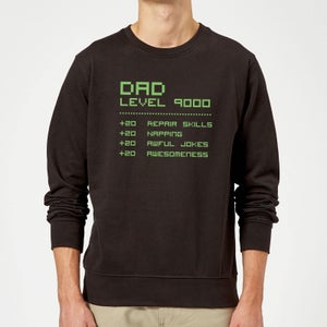 Dad Level Up Sweatshirt - Black